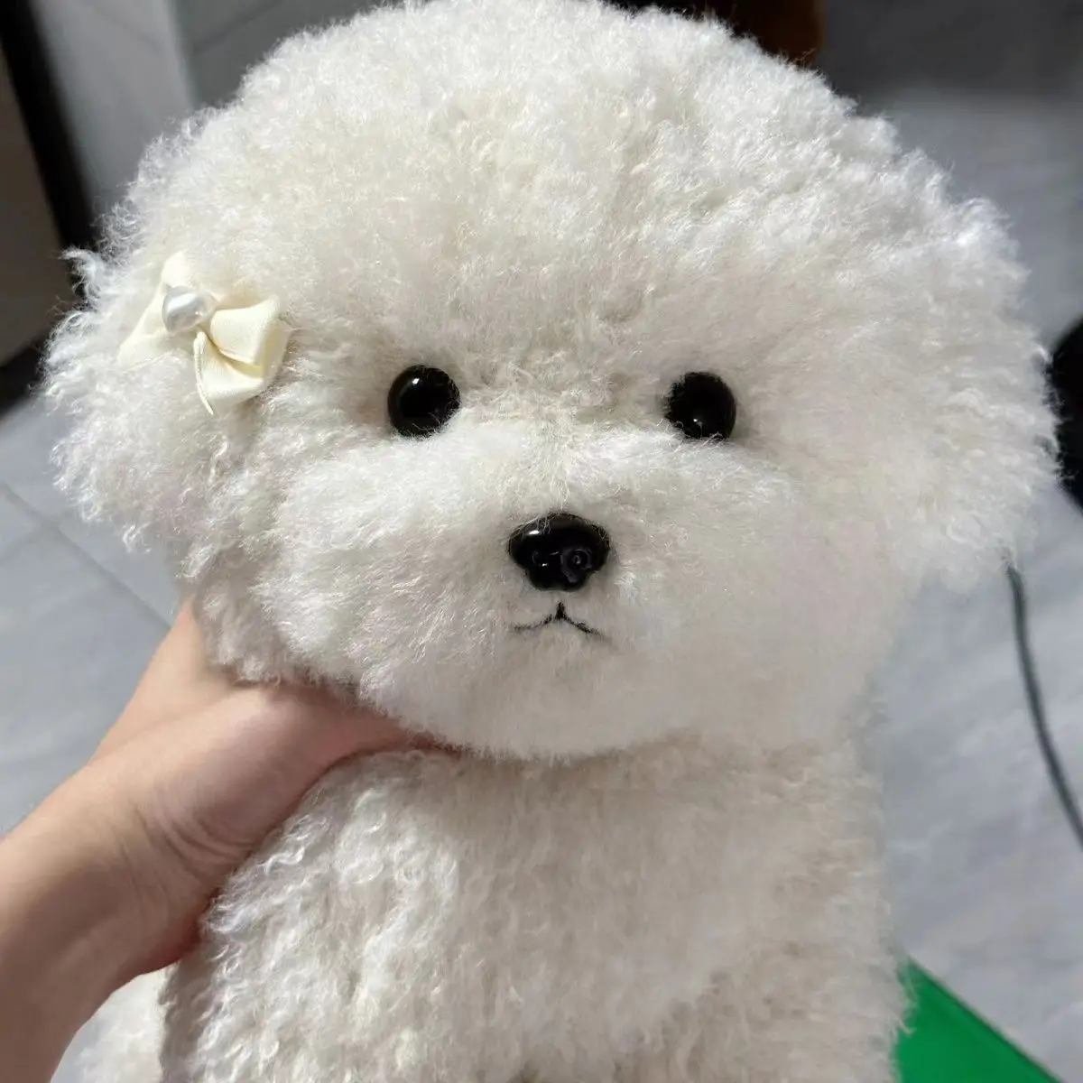 High Quality Simulation Dog Plush Toy Cute Bichon Maltese Pomeranian Dog Real Life Plush Stuffed Toys Kids Girl Birthday Gift