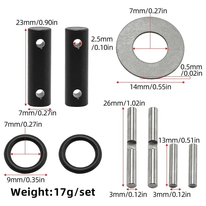 TRAXXAS X-MAXX/X-MAXX 2.0/MAXX SLASH stalen differentieelset ( # 8982 & # 8989) - Upgrade voor zwaar gebruik