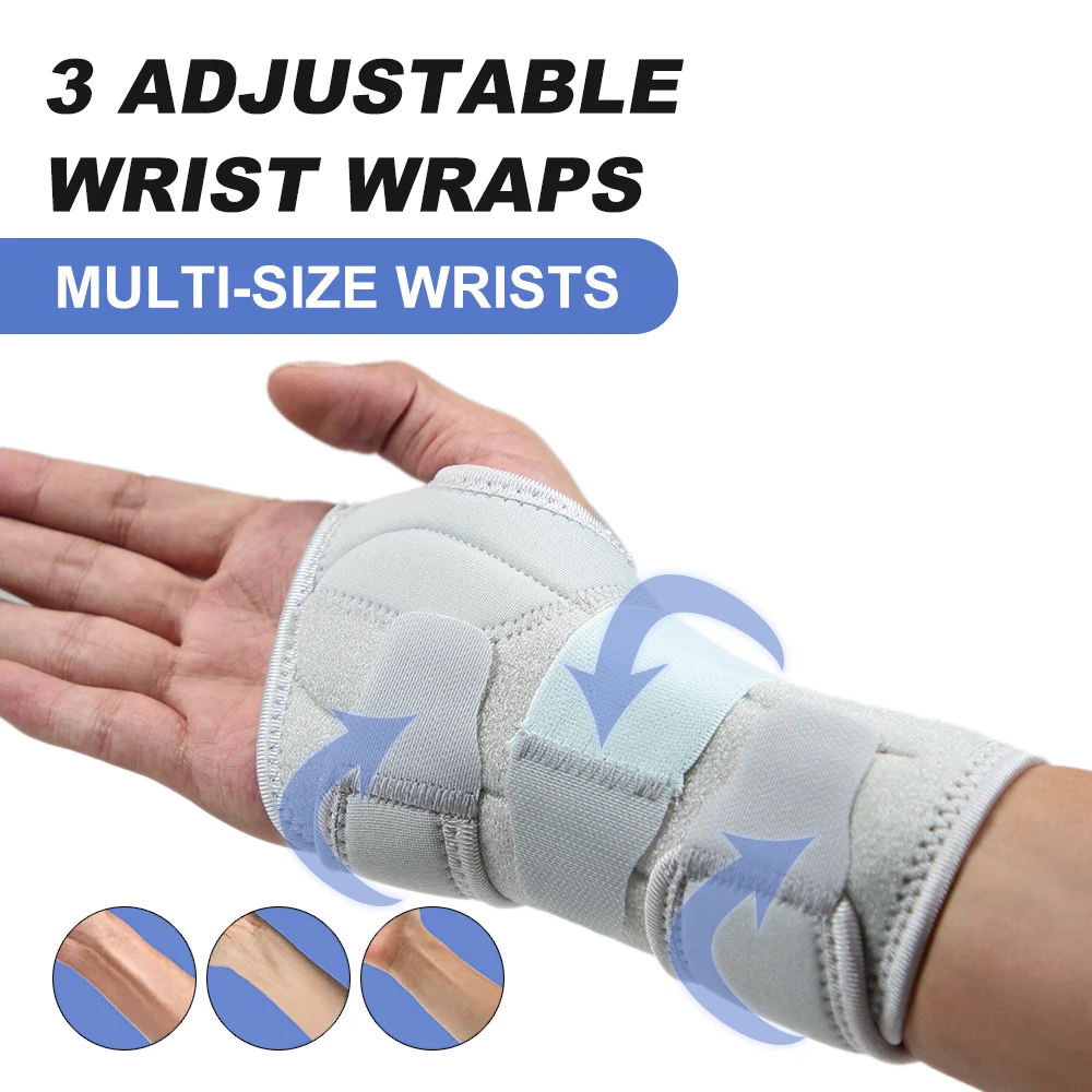 1PCS Wrist Brace Carpal Tunnel Support Pain Relief Women Men Adjustable Wrist Guard Fit Right Left Hand for Arthritis Tendonitis