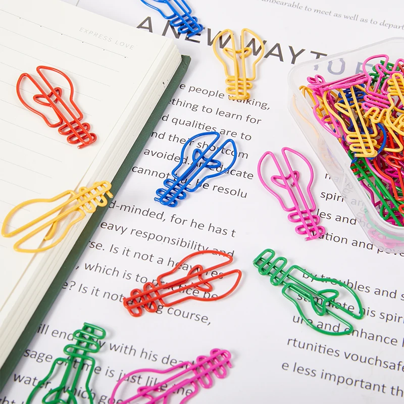 NEW 50pcs Paper Clips Durable Rustproof, Music Shape Paper Clips for Bookmark Office School Document Organizing Notebook Agenda