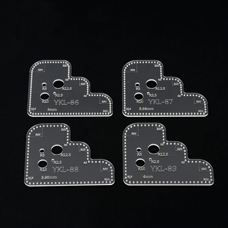 

Кожаное ремесло, акриловый трафарет для вышивания угловых отверстий, шаблон