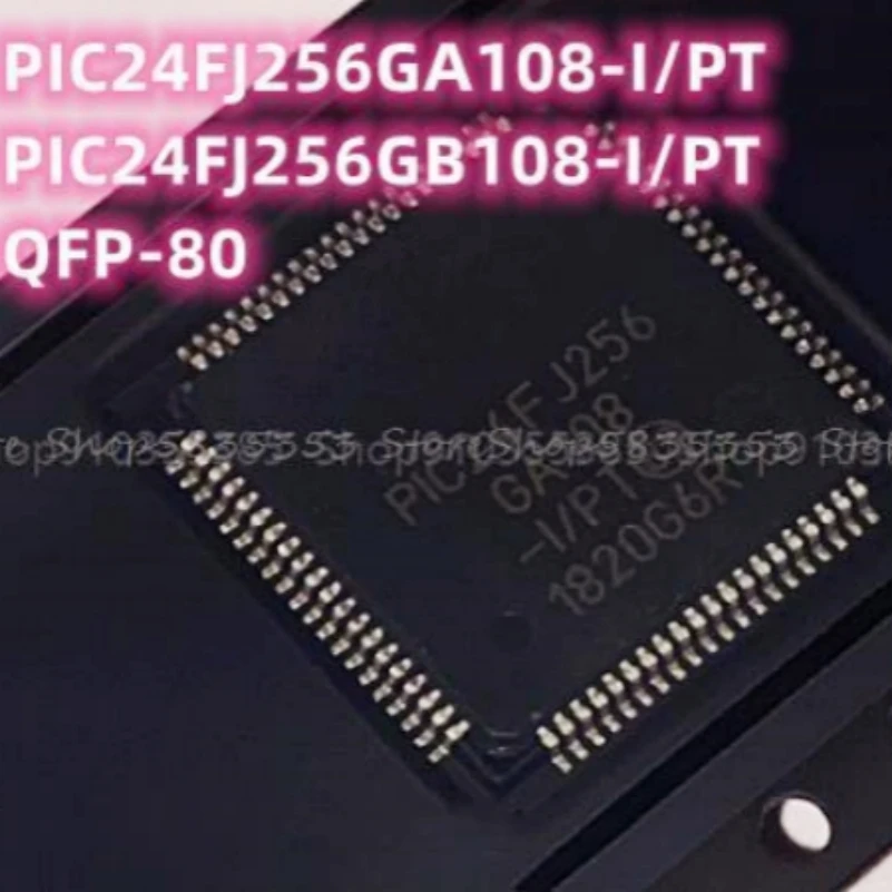 10pcs New PIC24FJ256 PIC24FJ256GB108-I/PT PIC24FJ256GB108 PIC24FJ256GA108-I/PT PIC24FJ256GA108 QFP-80 Microcontroller chip