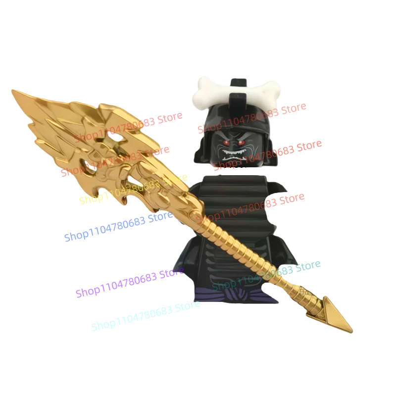 

MOC New Building Blocks Mini Doll Gold Weapons Toy Ornaments Splicing Holiday Gift Collectibles Hobby