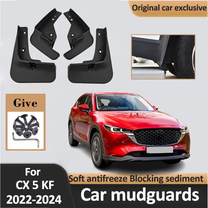 

Car Mudguards For Mazda CX 5 KF 2022 2023 2024 Exterior Parts Mudguard Mudflaps Mud Flaps Splash Guard Anti-scratch Accessories