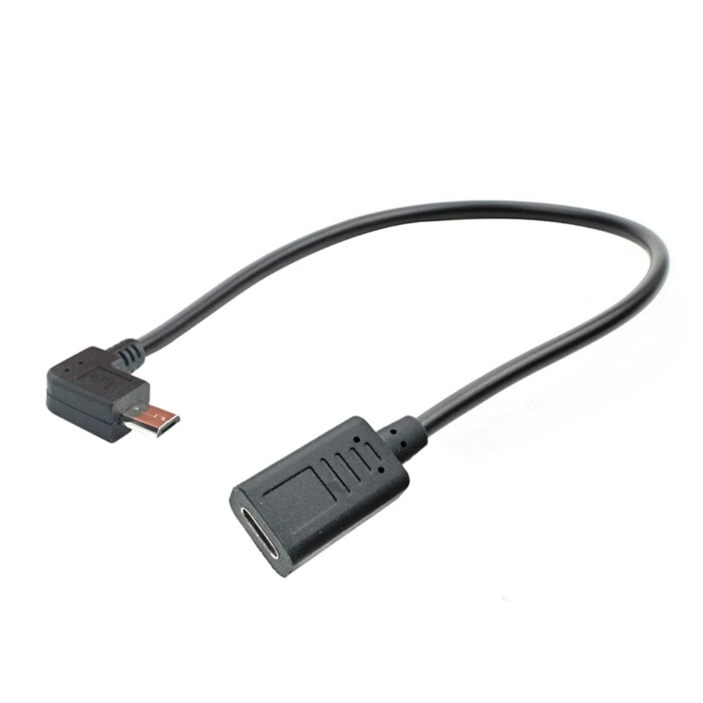 محول كابل USB موصل C-نوع أنثى المكونات إلى المكونات الذكور USB الصغير، أرسل مباشرة 30 سنتيمتر