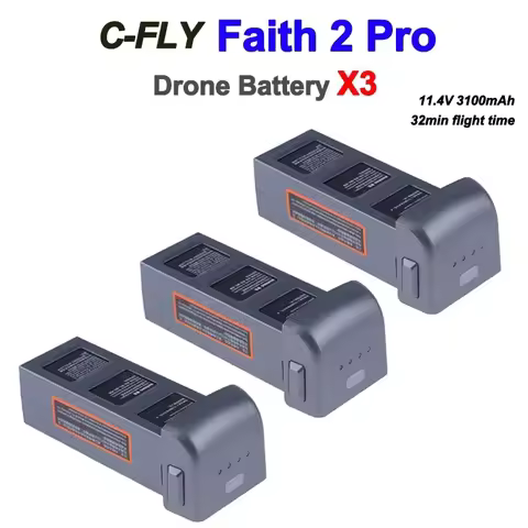 C-FLY Faith 2 Pro Battery Original Battery 11.4V 3100mAh 32min Flight Time Faith2 Pro Drone Battery Spare Accessories Parts