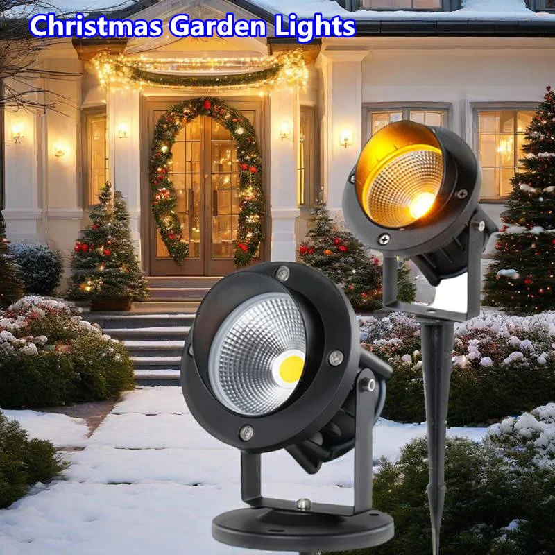 

Christmas Garden Lights Outdoor Waterproof IP65 COB Lawn Lamp 5W 10W Park Landscape Lighting Garden Psychedelic Light AC220V LED