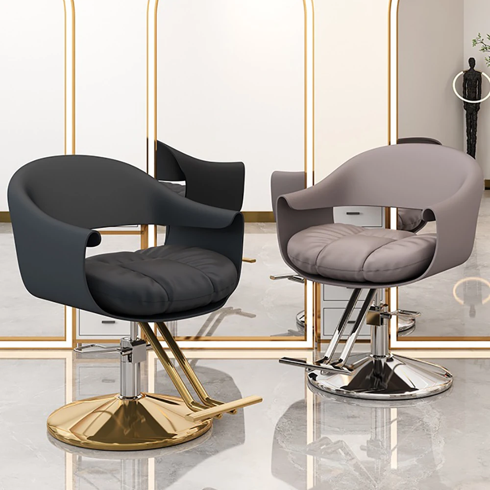 

Design Personalized Barber Chair Luxurytrendy Comfortable Ergonomic Salon Chair Swivel Elastic Sillas Salon Furniture