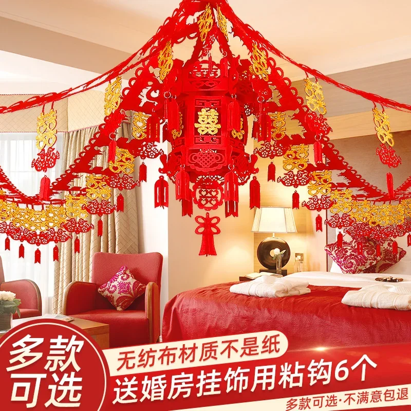 Wedding staircase handrail decorative veil decoration  supplies ribbon garland  supplies garland decoratio  room layout set