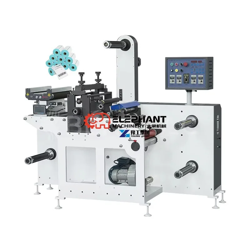 Hot Sales Roll-To-Roll Label Self-Adhesive Paper Die Cutting Machine with Automatic Creasing Rotary/Small Size