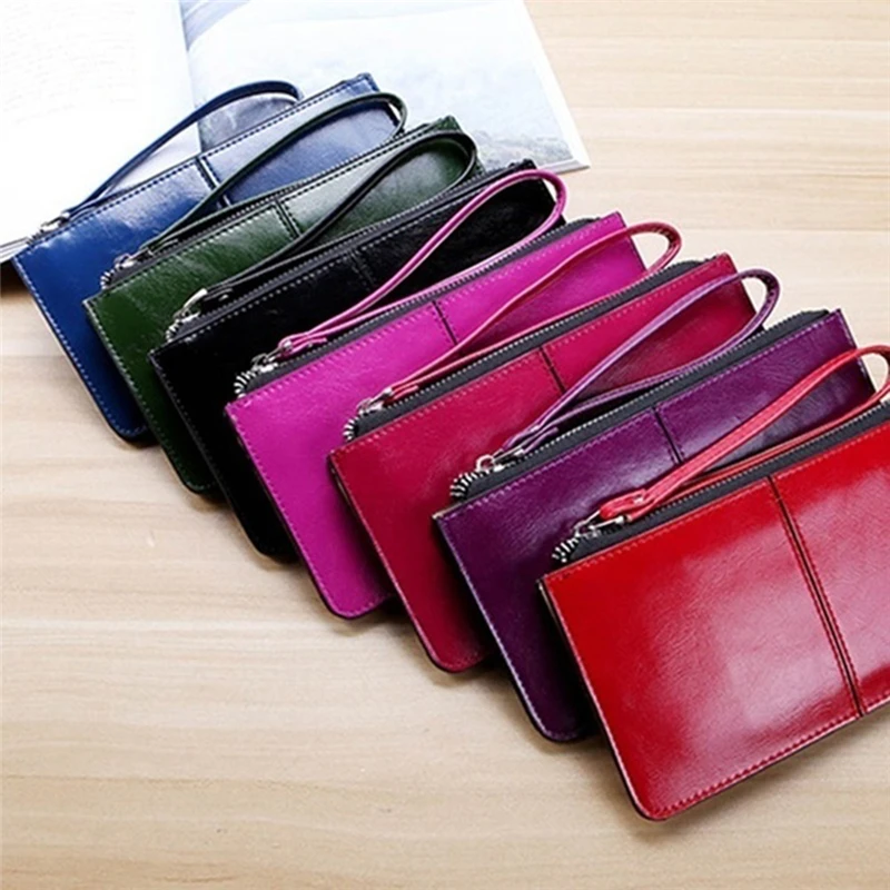 

2023 New Fashion Women Wallet Wrist Handle Phone Case Long Section Money Pocket Pouch Handbag Purse Card Holders