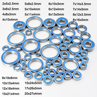 4pcs Rubber seal 2RS Miniature ball Bearings 2x6x3 3x9x4 4x8x3 5x8x2.5 4x10x4 5x10x4 5x11x4 6x12x4 12x18x4mm RC Car Bearing Kit