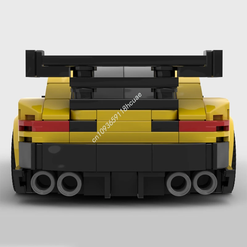 399pcs MOC Speed Champion 2021 Mercedess AMG GT Supercar Building Blocks Technique Racing Creative Garage Brick Toys Kids Gifts