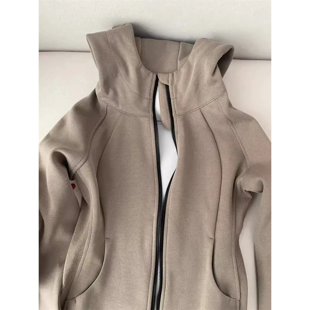 Damen Figurbetonte Kapuzenjack – Fashion Street Yoga Bewertung und Preis