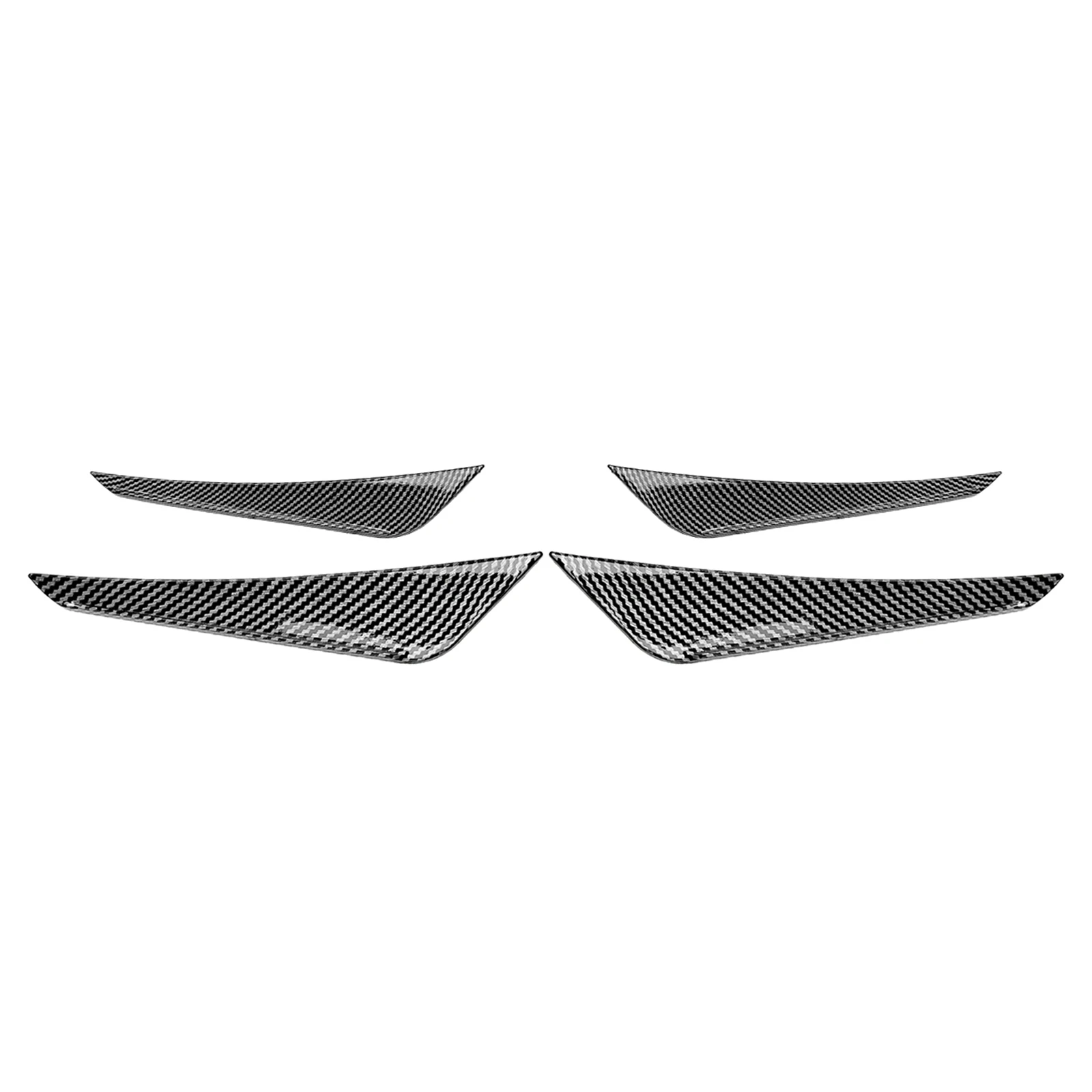 4PCS Front Air Vent Side Spoiler Intake Canard Trim For BMW 1 Series F20 F21 M Sport 2015 2016 2017 2018 2019