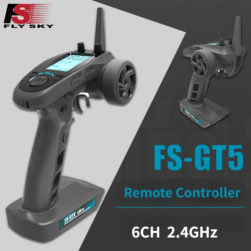 FlySky FS-GT5 FS GT5 2.4G 6CH Remote Controller RC Radio Transmitter with FS-BS6 Receiver for RC Car RC Boat Toy Model Parts