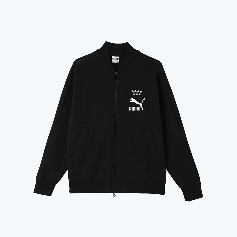Puma Echte Herbst Neue T7 männer Sport Casual Lose Baseball Gestickte Jacke 628094-01