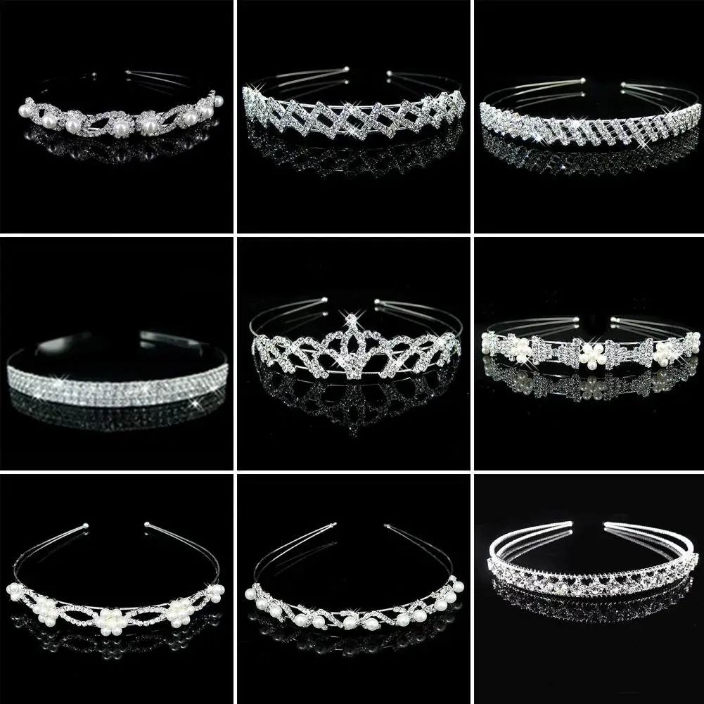 Ladies Headband Headwear Shiny Rhinestone Female Head Band Korean Style High Toughness Hair Hoop Wedding Hair Accessories