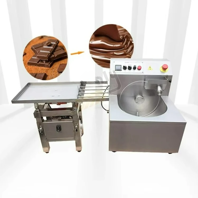 Easy to Operate Large Commercial Melt Spread 10kg Chocolate Making Machine Continuous Temper Machine