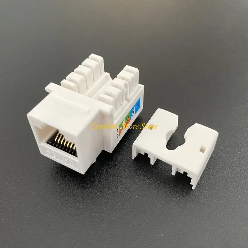 A3PC 2 Cái CAT5E Mạng Mô-đun RJ45 Kết Nối Ổ Cắm Thông Tin Cat5e Keystone Tiêu Chuẩn
