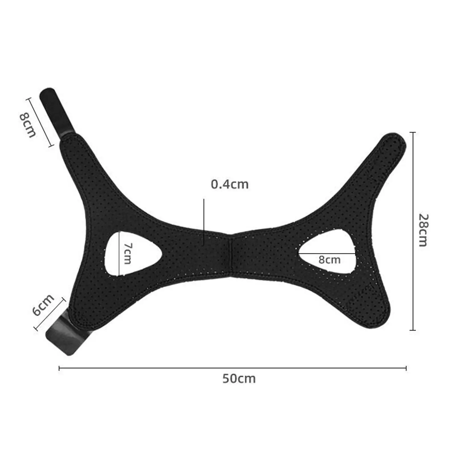 Breathable Anti Snoring Strap with Chin Holder for Sleeping Comfortable Snore Reduction Headband for Adults Home Office Use