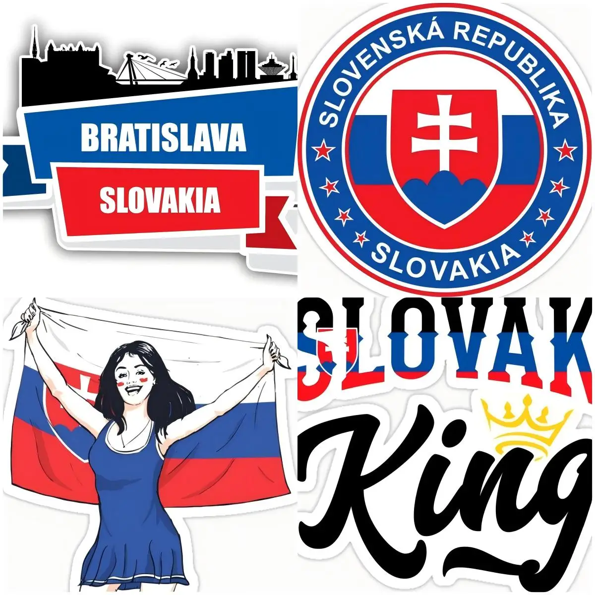 

Love Slovakia Flag Decal Sticker Car Truck Van Bumper Window Laptop Cup Wall Motorcycle Decoration