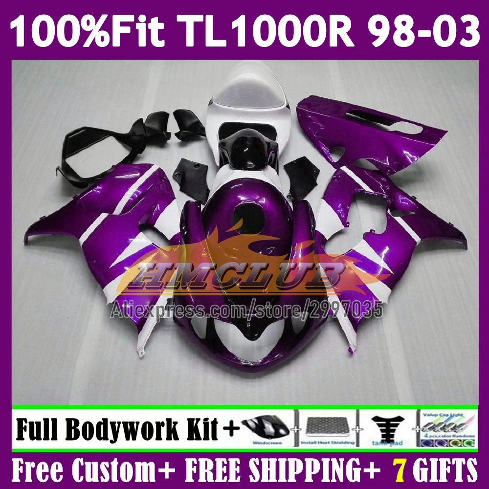 Injection SRAD For SUZUKI TL1000 TL 1000 R 1000R 98 99 00 03 158No.52 pearl purple TL1000R 1998 1999 2000 2001 2002 2003 Fairing