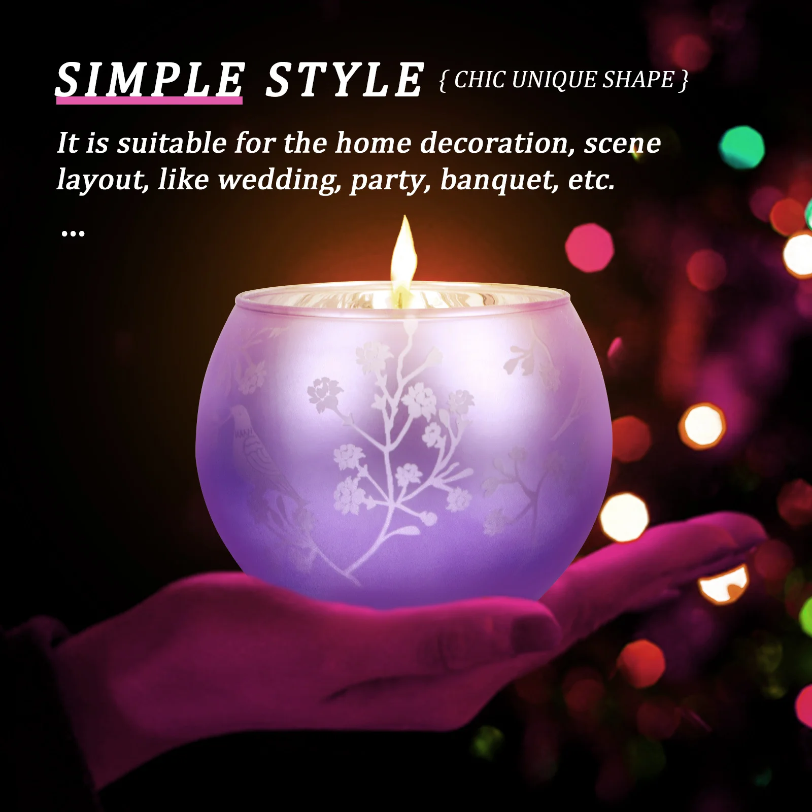 

Vintage Cup Retro Chic Candlestick Decorative Wedding Party Banquet Romantic Home Stand Unique Holder