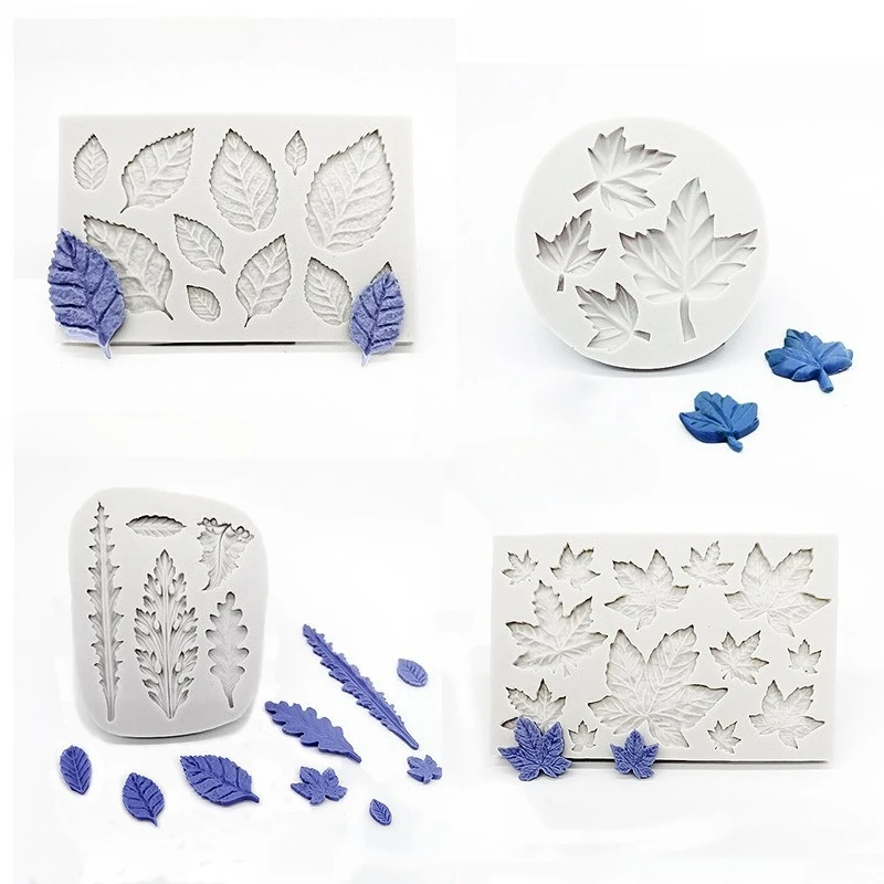 

Leaf Maple Leaf Silicone Molds Various Plant Leaves Fondant Candy Chocolate Mould Diy Baking Tools Cake Decoration Accessories