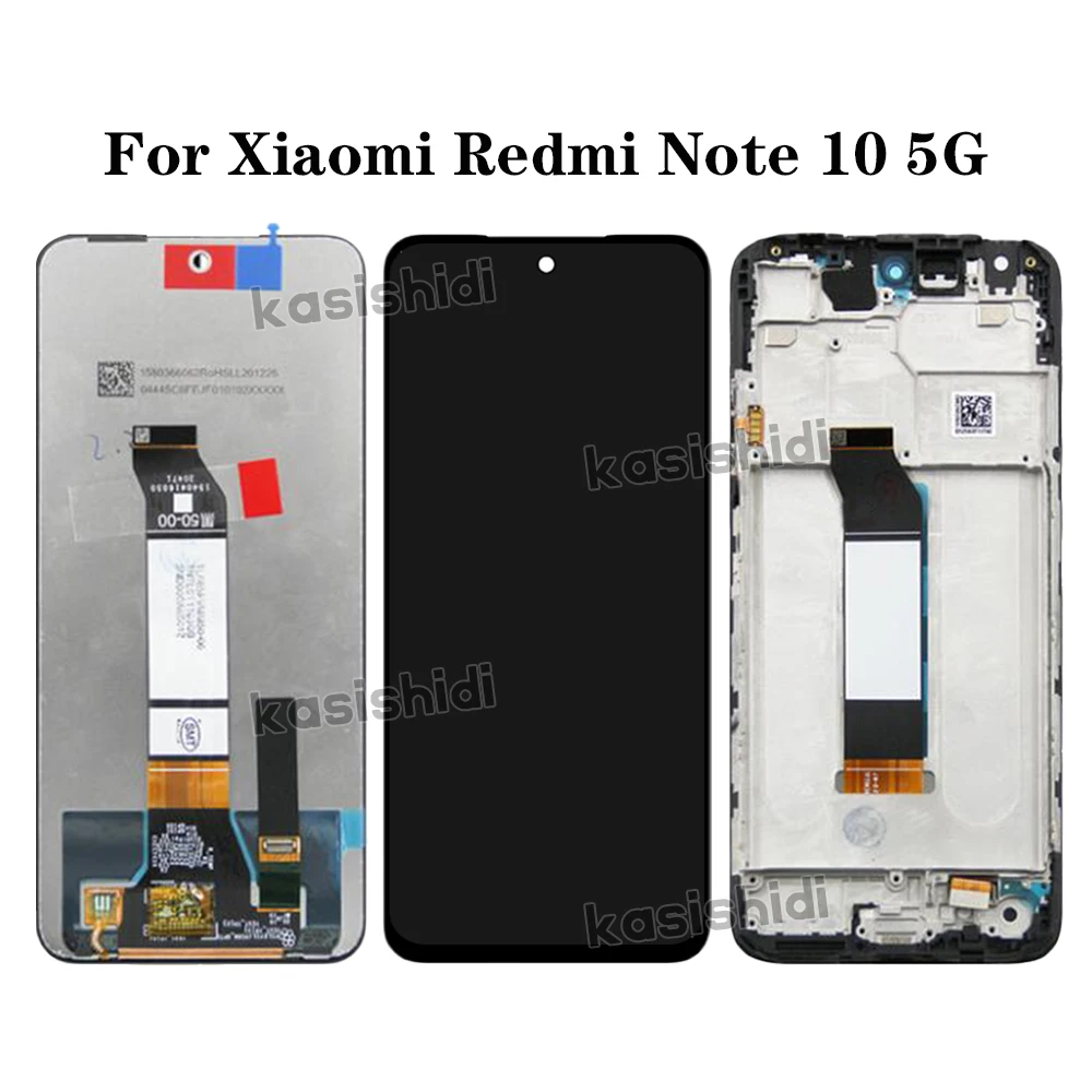 6.5\'\' For Xiaomi Redmi Note 10 5G LCD Display Touch Screen Assembly For Redmi Note 10 5G M2103K19G M2103K19C Screen With Frame