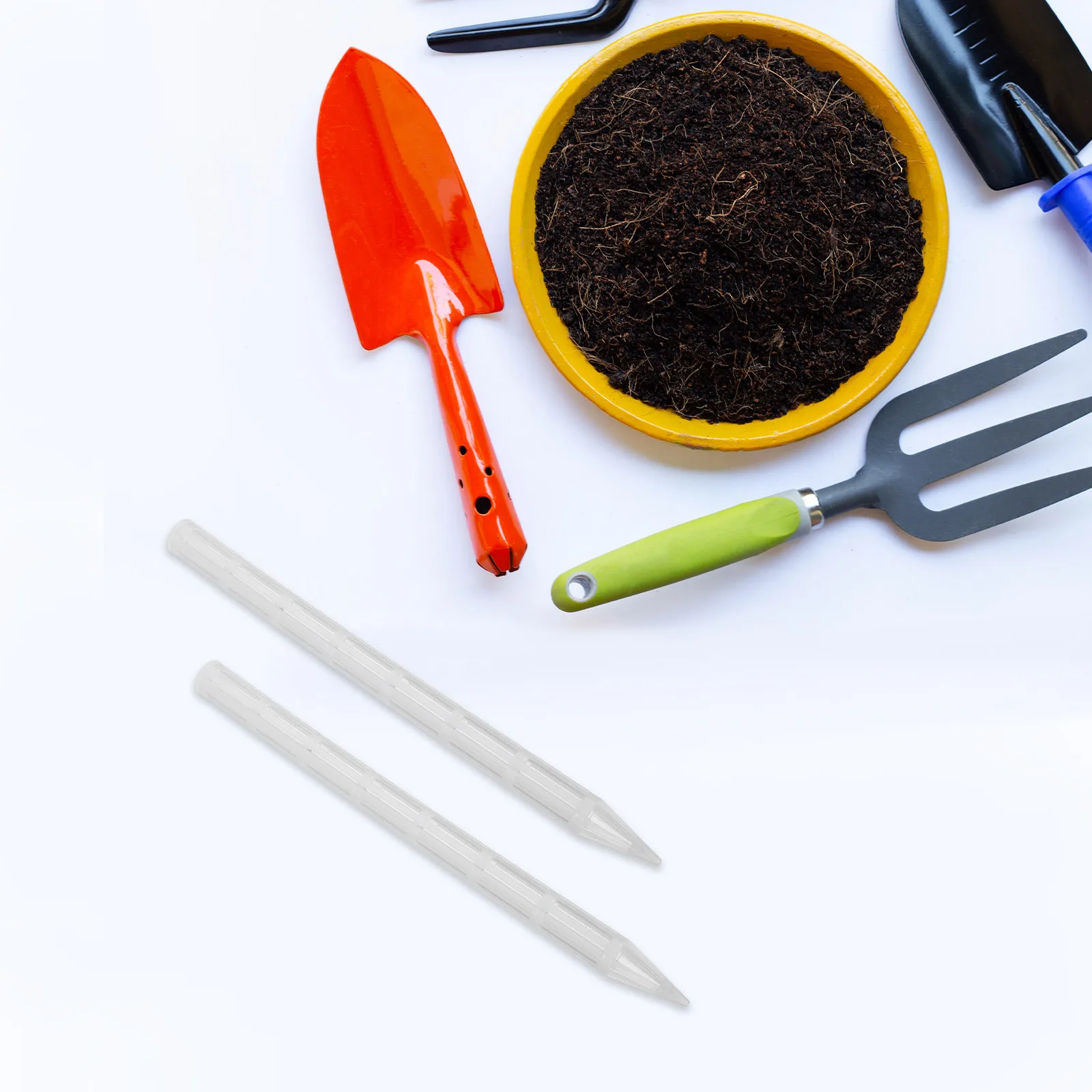10Set Plant Root Ventilation Tubes Breathable Soil Rods White Drainage Stakes Air Health Booster Sticks for Potted