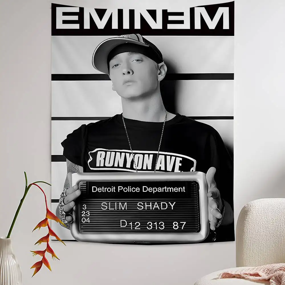 Hot pop Rap E-Eminem Colorful Tapestry Wall Hanging Bohemian Wall Tapestries Mandala Wall Art Decor