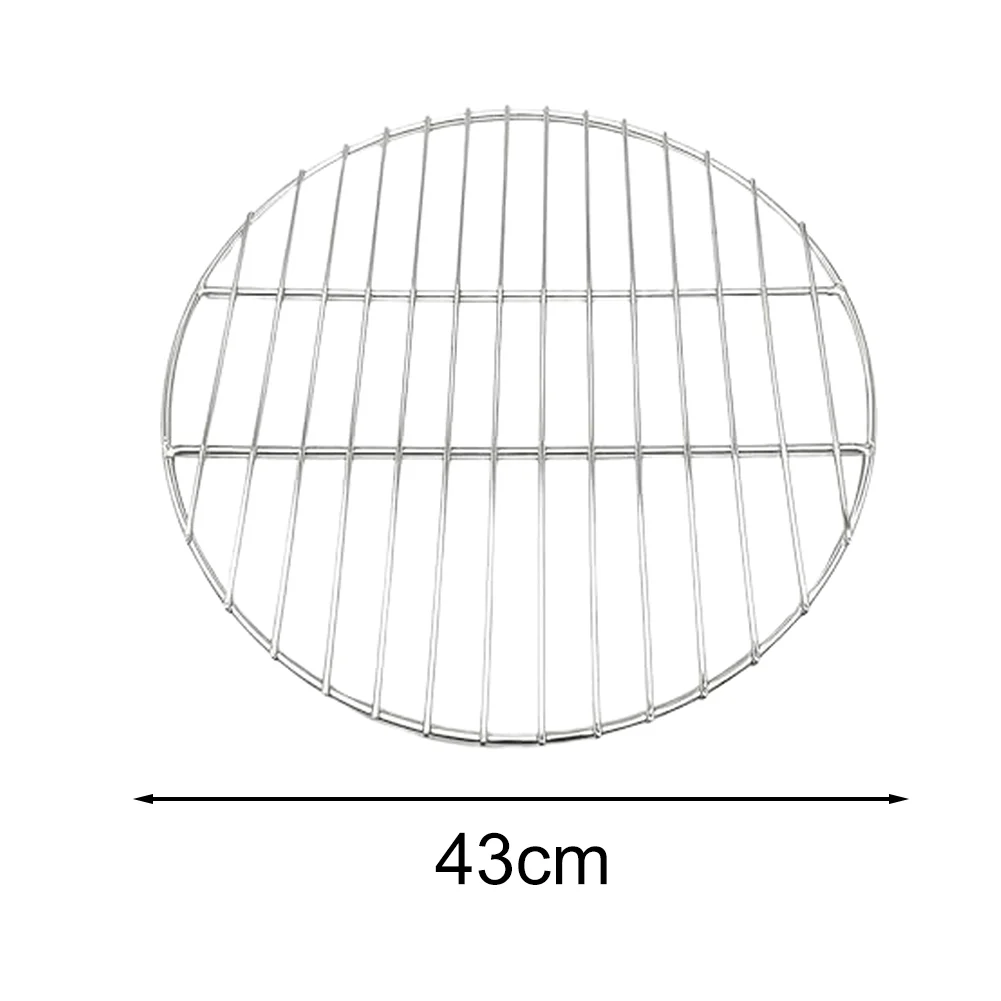 40cm Stainless Steel Grate Outdoor Barbecue Net High Temperature Resistant Thick Wire Rope Design Solid Welds Construction