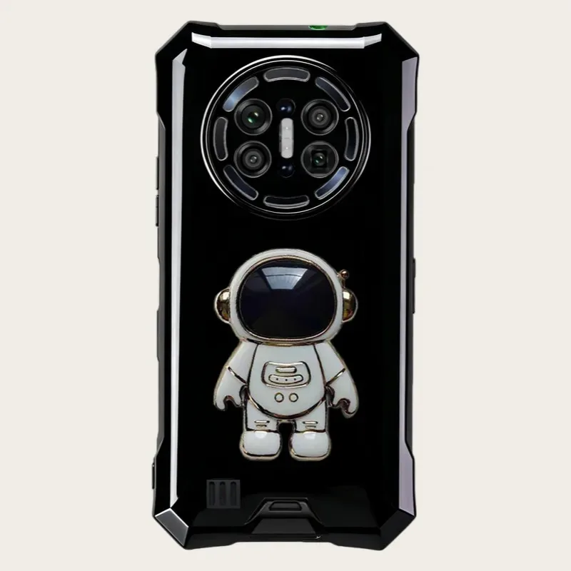 Skinlee For Doogee V50 Case Astronaut Stand Bracket Silicone Shockproof TPU Cover For Doogee V50 Back Casing