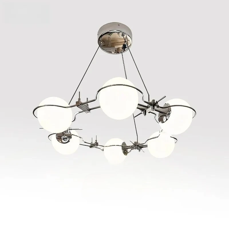 Modern Multi Heads Planet Pendant Light Living Room Master Led Lights Chandelier Dining Table Illumination Bedroom Hanging Lamps