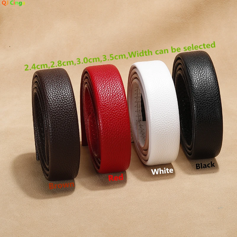 

Fashion Men's Belt 2.4cm,2.8cm,3.0cm,3.5cm Width Can Choose Belts Red,black,brown,white (belt Buckle Not Included) 90cm-130cm