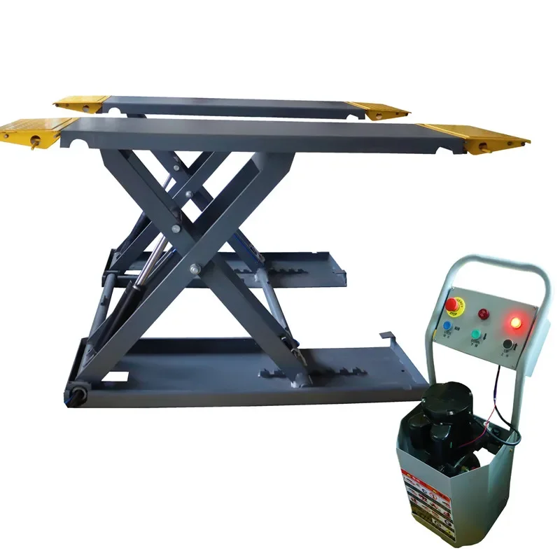 

1.2M car scissor lift with lifting capacity of 3500KG, hydraulic lift jack for car maintenance