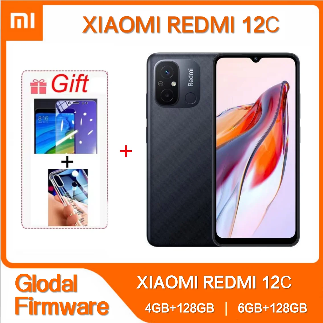 Original Xiaomi Redmi 12C 6GB 128GB 5000mAh High-capacity Battery Helio G85 Octa Core 50MP 6.71'' 4G Mobile Phone Global ROM