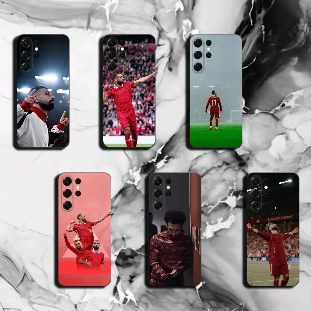 Mohamed Salah for Samsung S26 25 24 23 22 21 Ultra Case Liquid Silicone Soft Shell Plus