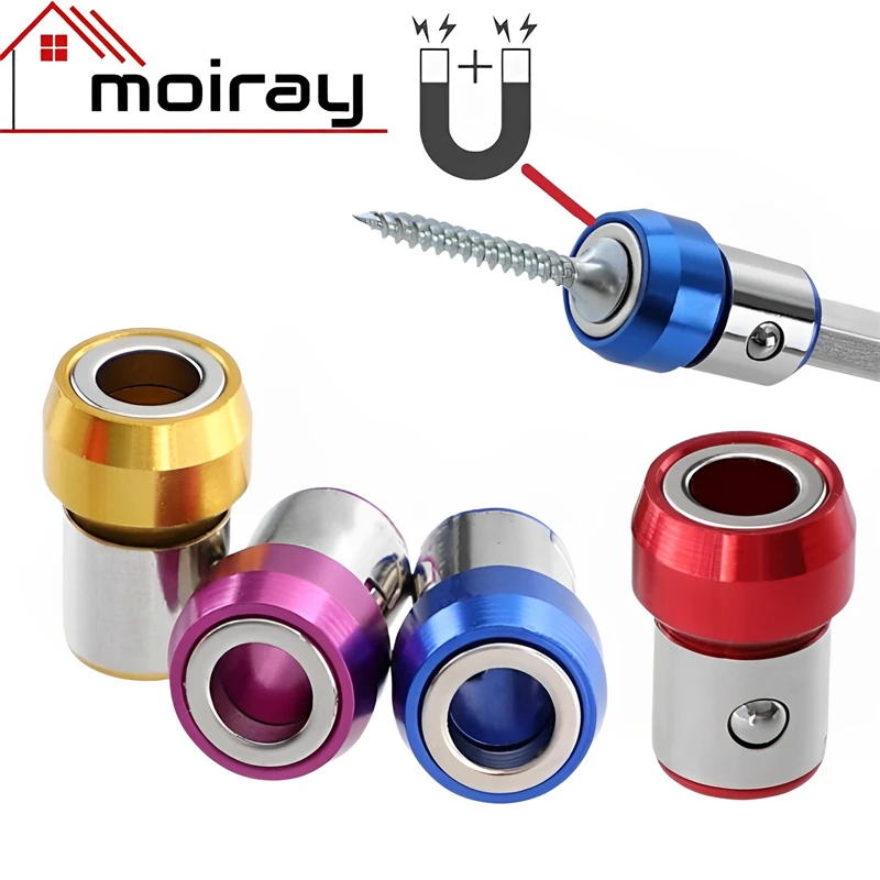 6.35mm Magnetic Bit Holder Alloy Electric Magnetic Magnet Powerful Ring for 6.35mm Shank Magnetizer for Phillip Drill Bits