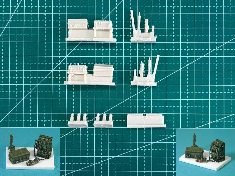 

1/35 Scale Die-Cast Resin Model Assembled Kit BC1306 Radio Set (2ea) Scene Model Unassembled and Unpainted