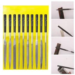 10/5pcs140mm Needle Files Set Files for Metal Glass Stone Jewelry Wood Carving Craft Woodworking Polished Small Steel File