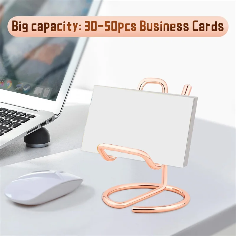 Metall karten halter Visitenkarte Display halter Büro Desktop dekorative Handy-Ständer einfach Desktop-Lese ständer