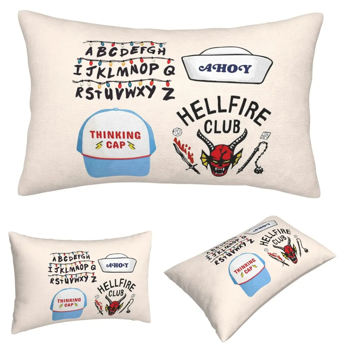 

Stranger Sticker Rectangle Pillowcase Cushion Cover Decor Bedroom Bed Home Comfort Throw Pillow