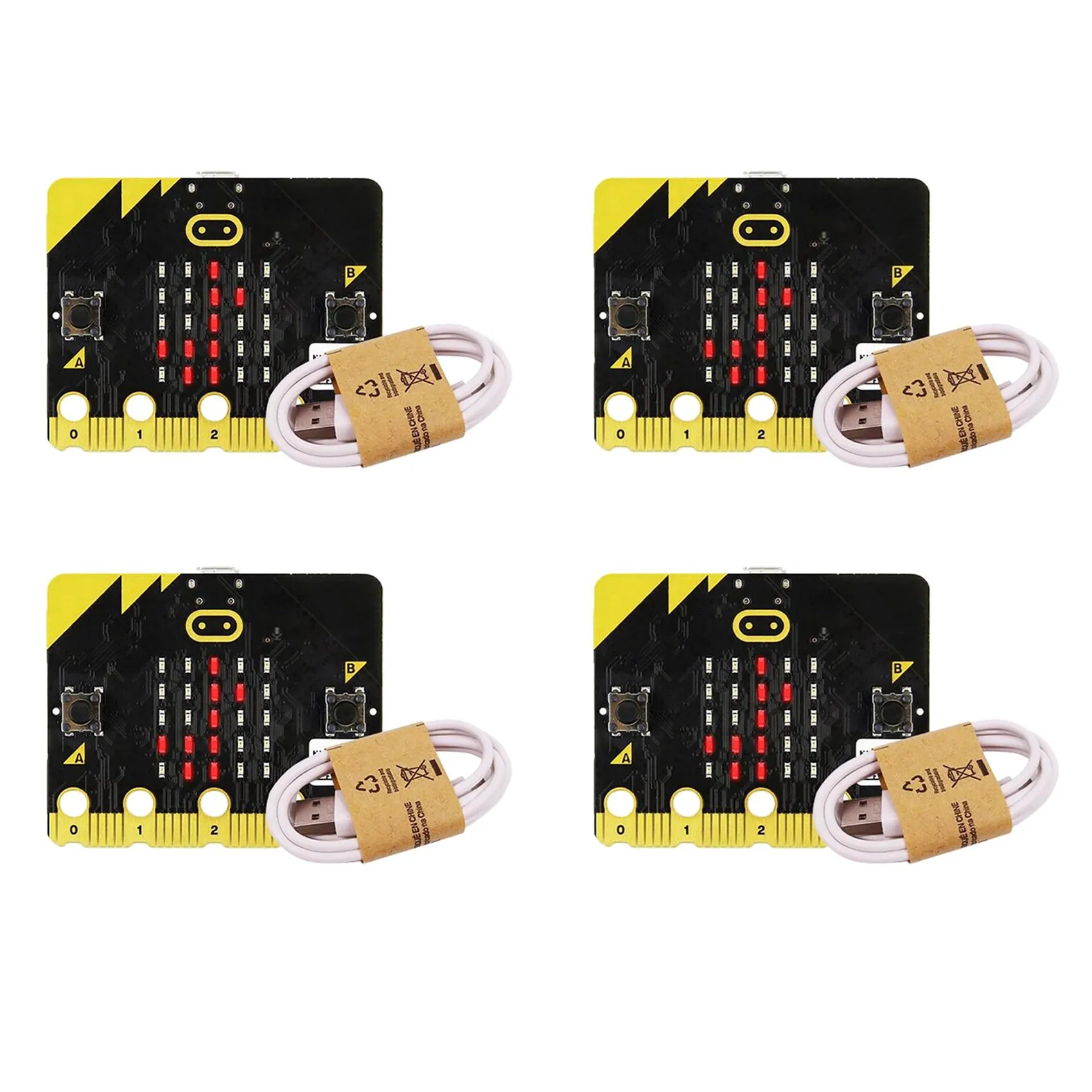 A32T-4X The Microbit Board V2 Starter Kit Has Built-In Speakers And A Microphone Support Artificial Intelligence