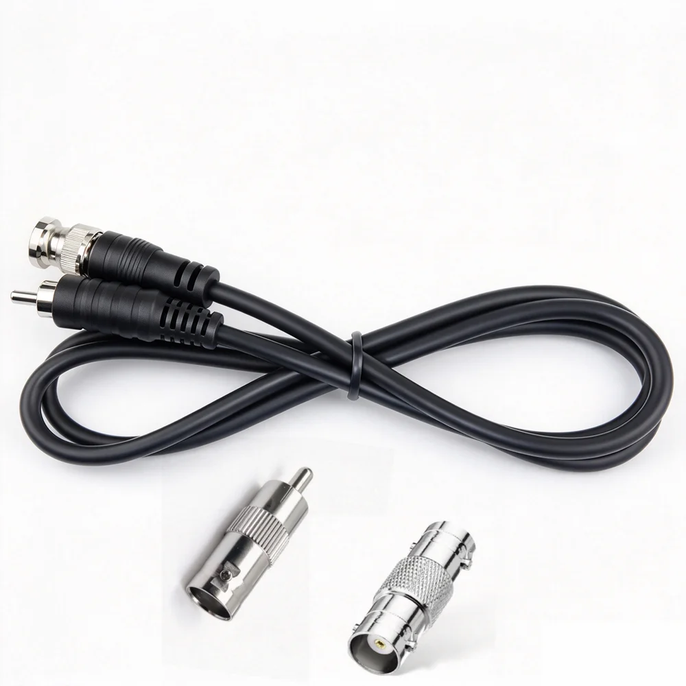BNC to RCA Adapter Cable With BNC Connectors, RCA To BNC Composite Video Cable For Compatible Cctv Monitors And Devices