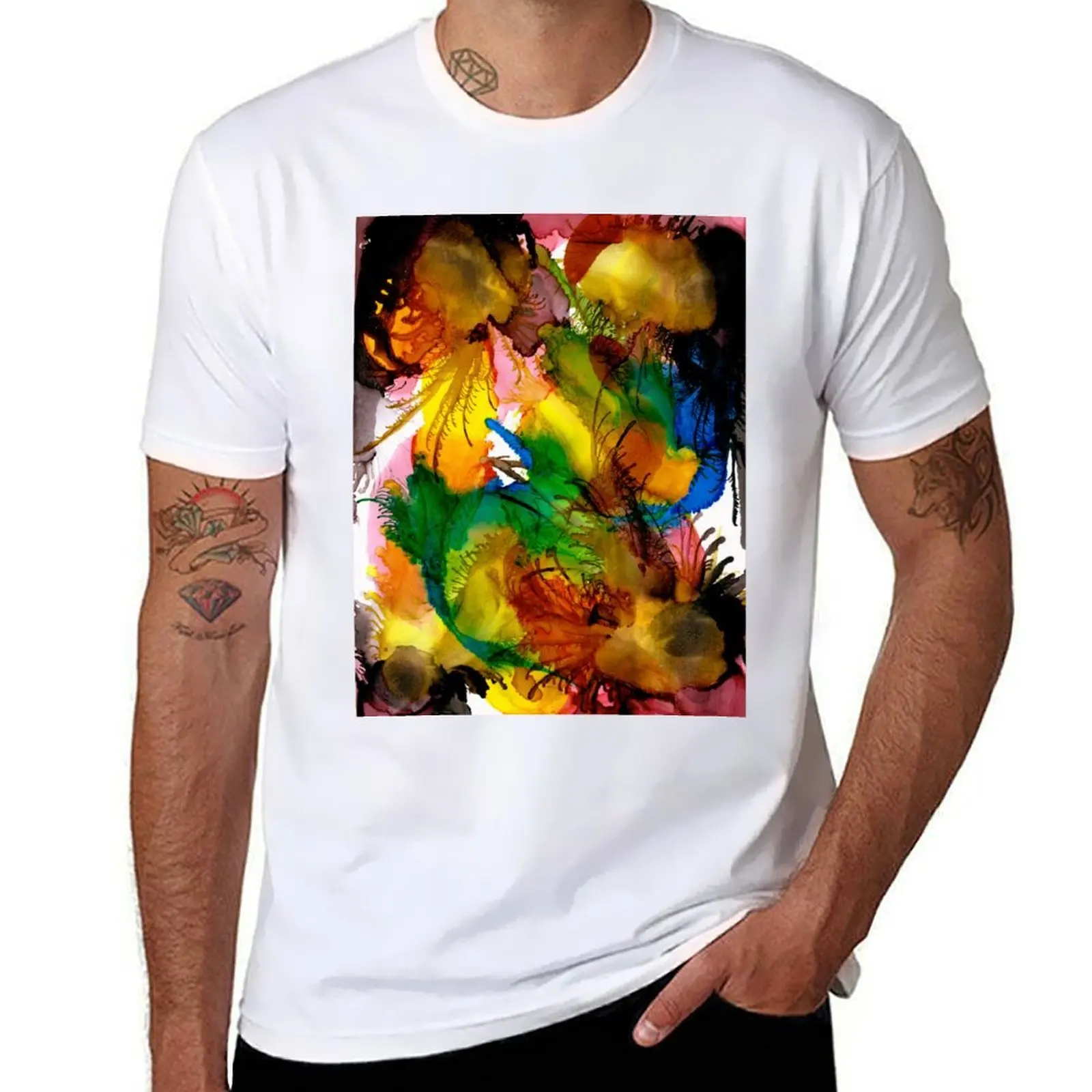 

Ink dreams T-Shirt printed t shirts for man t shirts for man cotton T-Shirt