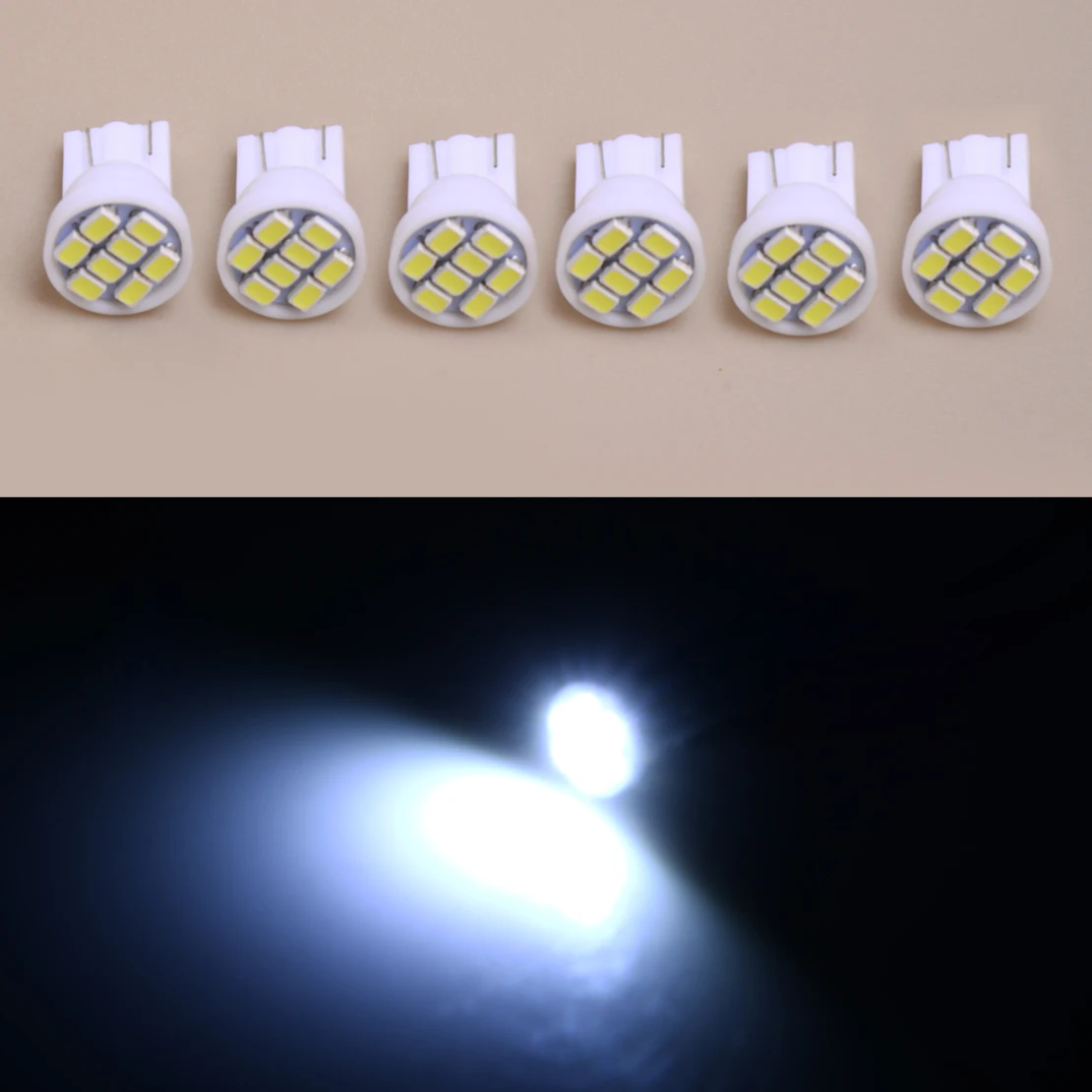 

6 шт. 8SMD светодиодный внутренний прибор, приборная панель, приборная панель, кластерная панель, лампа накаливания, белая, подходит для Lexus IS300 2002-2004