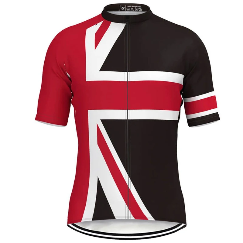 

UK Short Sleeve Road Jersey Bike Sport MTB Jacket Cycling Top Bicycle Coat Apparel Shirt Sweater Tight Wear Britain Comfortable