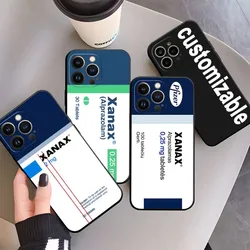 XANAX Chill Pill Phone Case Fundas For Iphone 14 Pro Max 13 Mini 11 12 Xr X Xs 6 6s 7 8 Plus Shockproof Back Cover